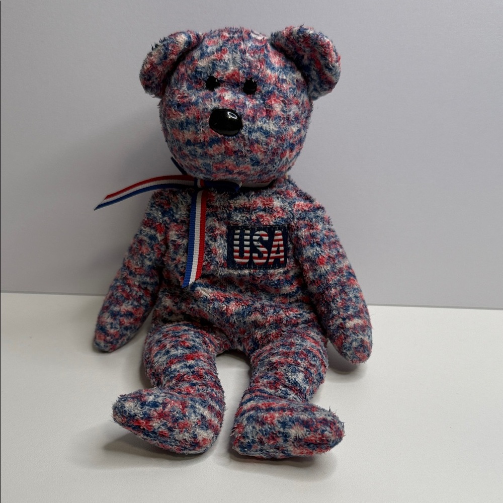 Patriotic Plush Bear beanie Baby